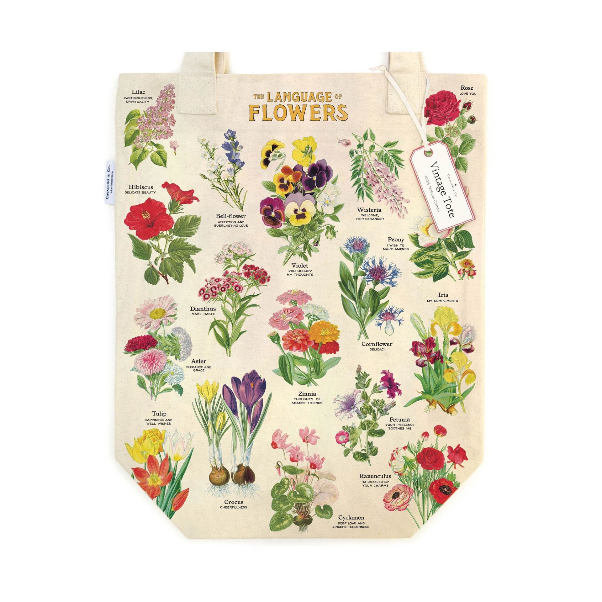 Tote Bag Language of Flowers (33X40.5cm)