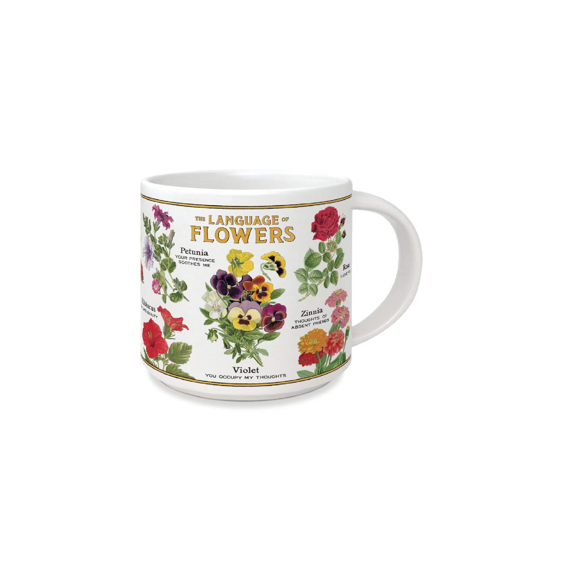 Taza Vintage Language of Flowers