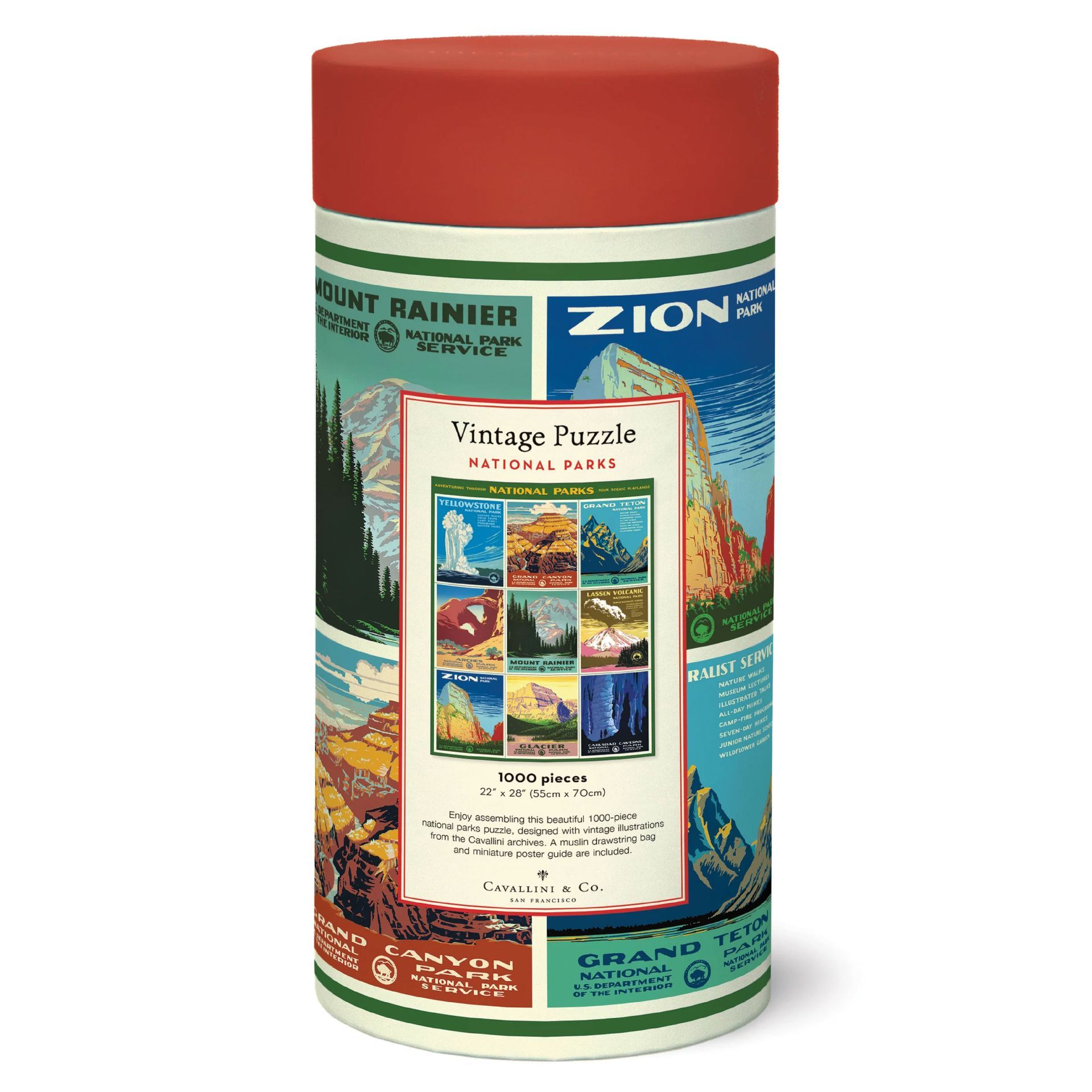 Puzzle National Parks Posters 1000 Piezas (55X70cm)