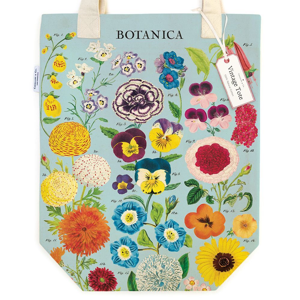 Tote Bag Vintage Botânica (33X40.5cm)