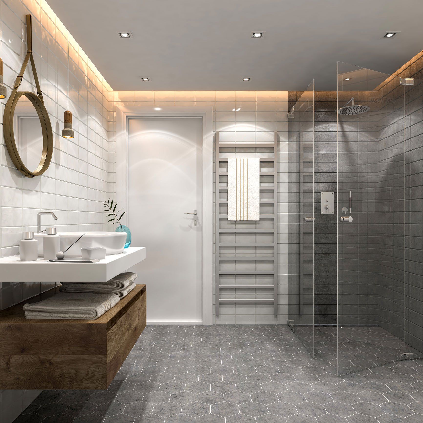 Modern Bathroom Interior — Ocean Reef, WA — SanTerra Sealing