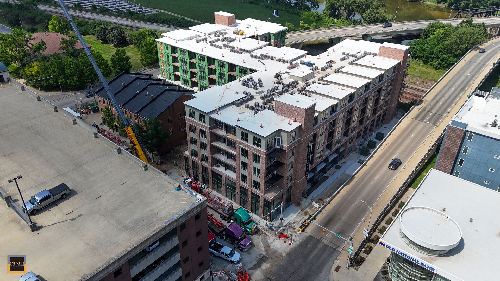 John Purdue Block building progress drone image