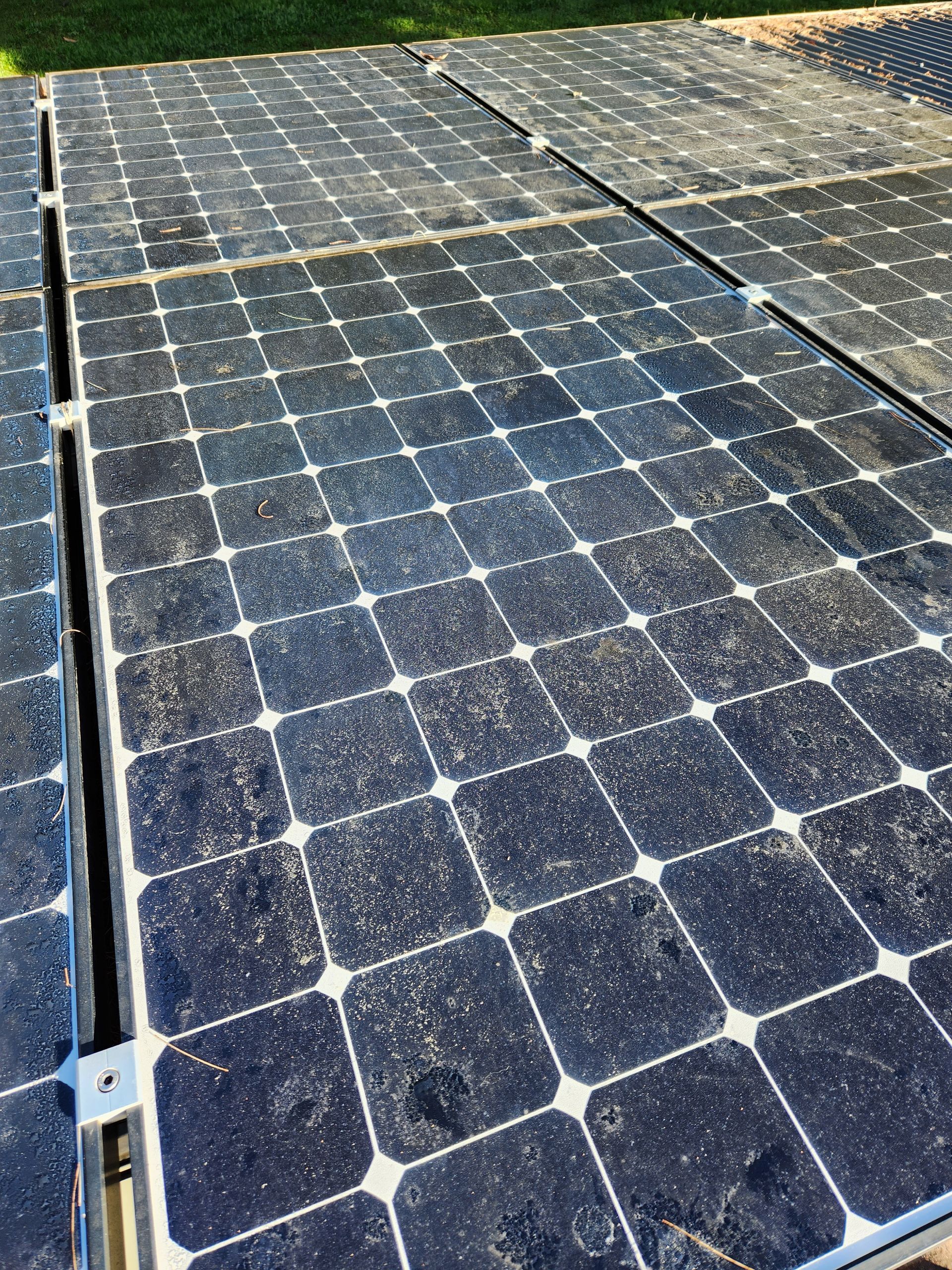 Dirty solar panels