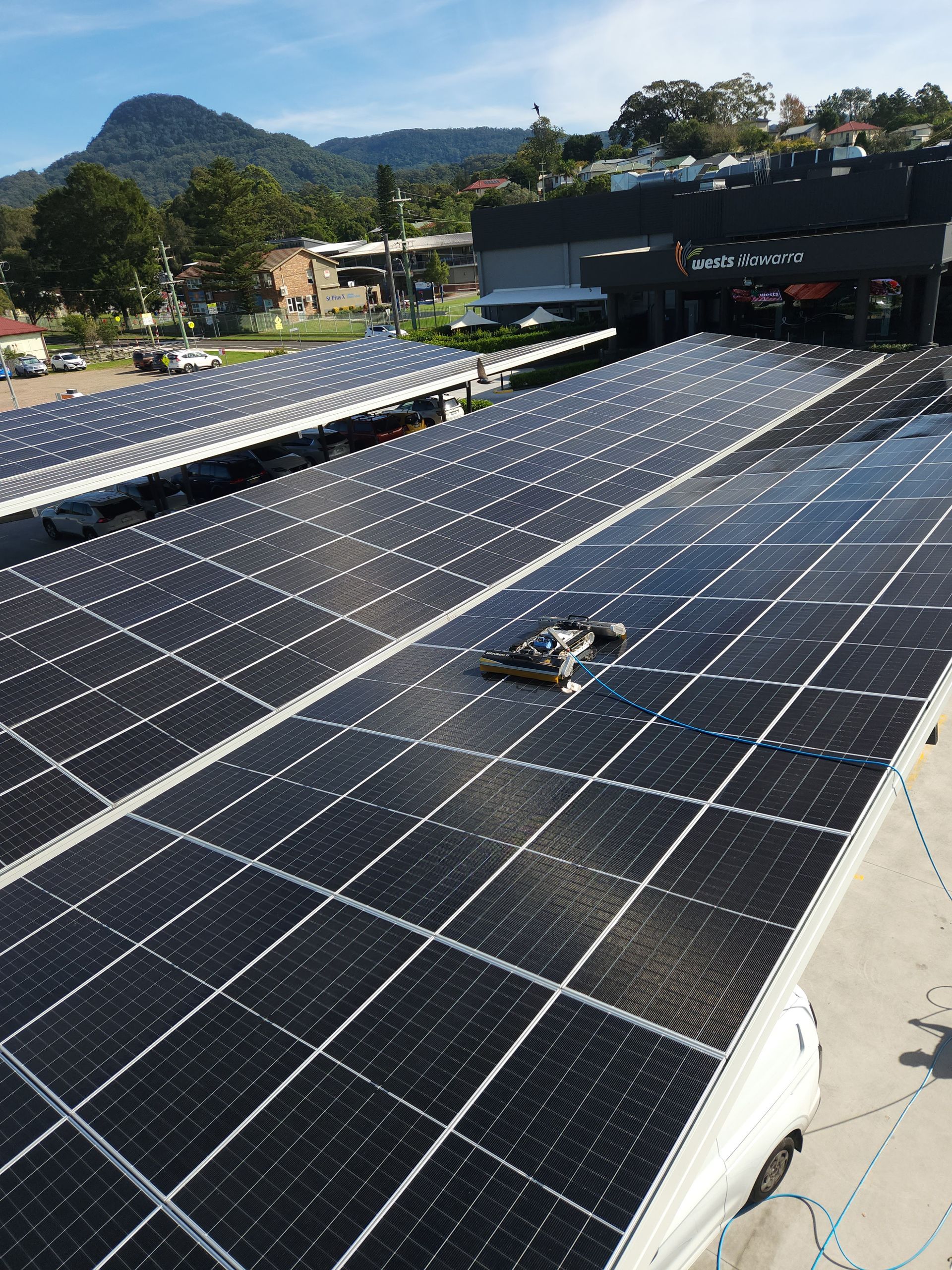 Solar cleaning due