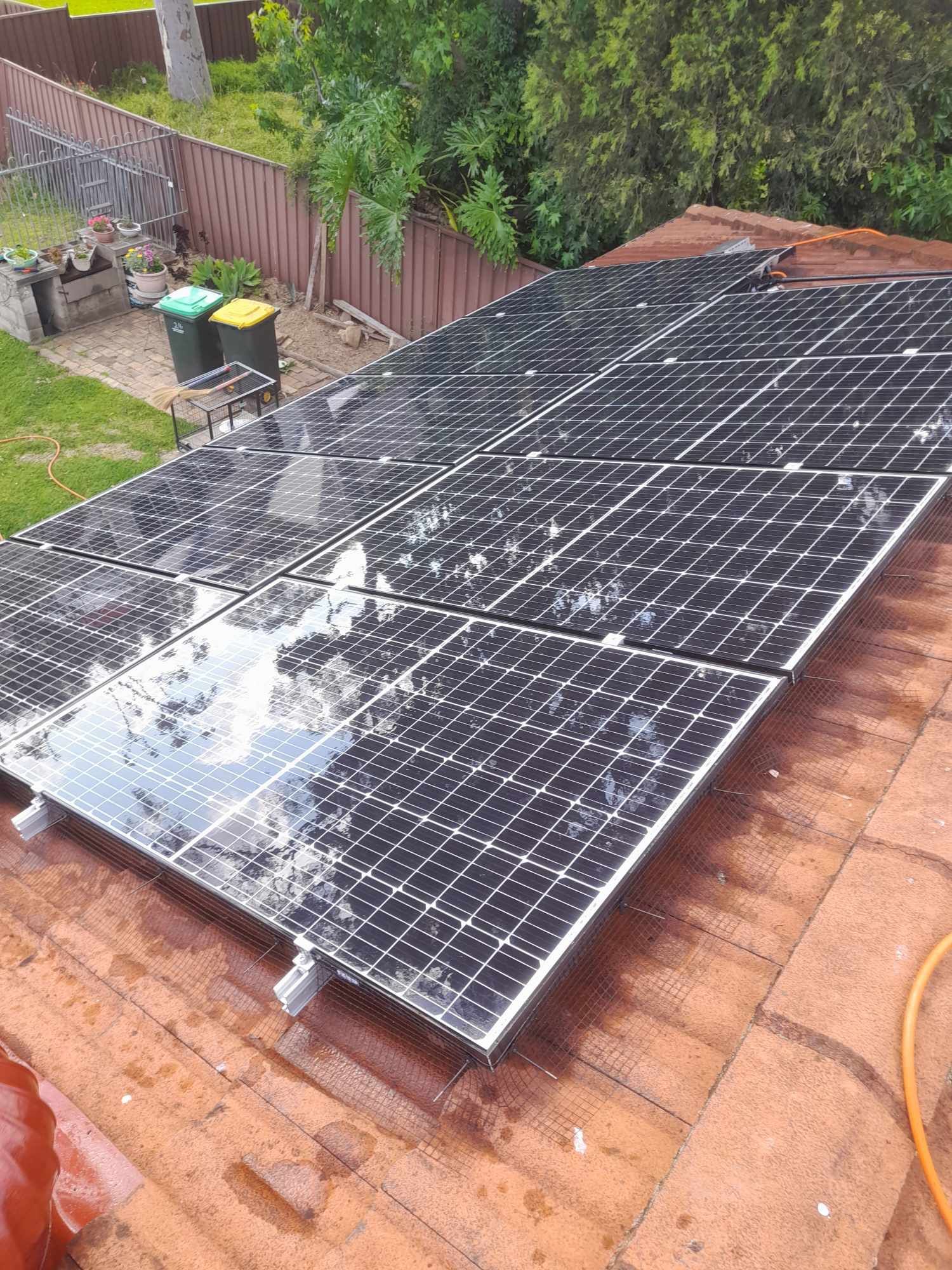 Clean solar panels