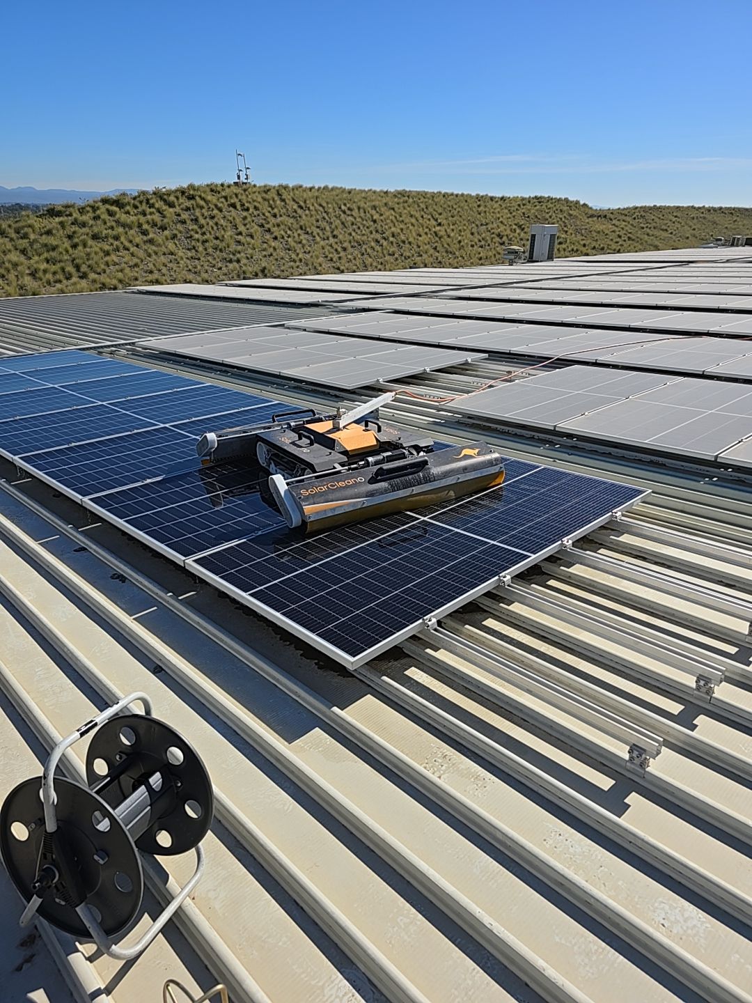 Commercial solar cleaning