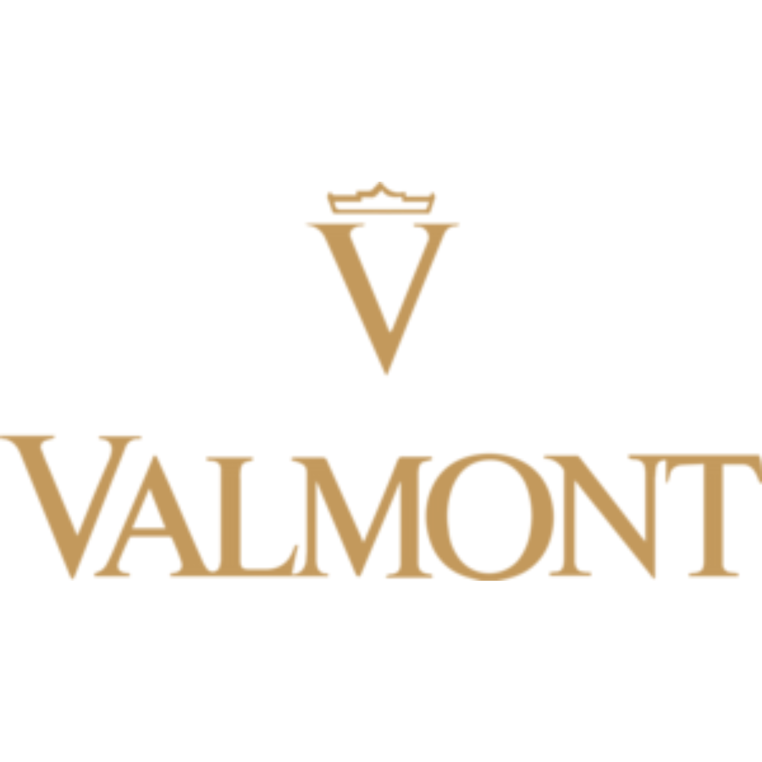 Un logo noir et blanc pour valmont sur fond blanc.