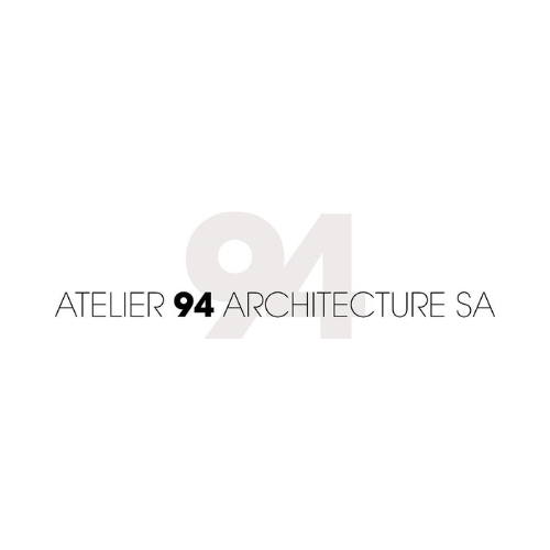 Un logo pour atelier 94 architecture sa sur fond blanc.