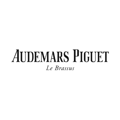 Le logo audemars piguet est sur fond blanc.