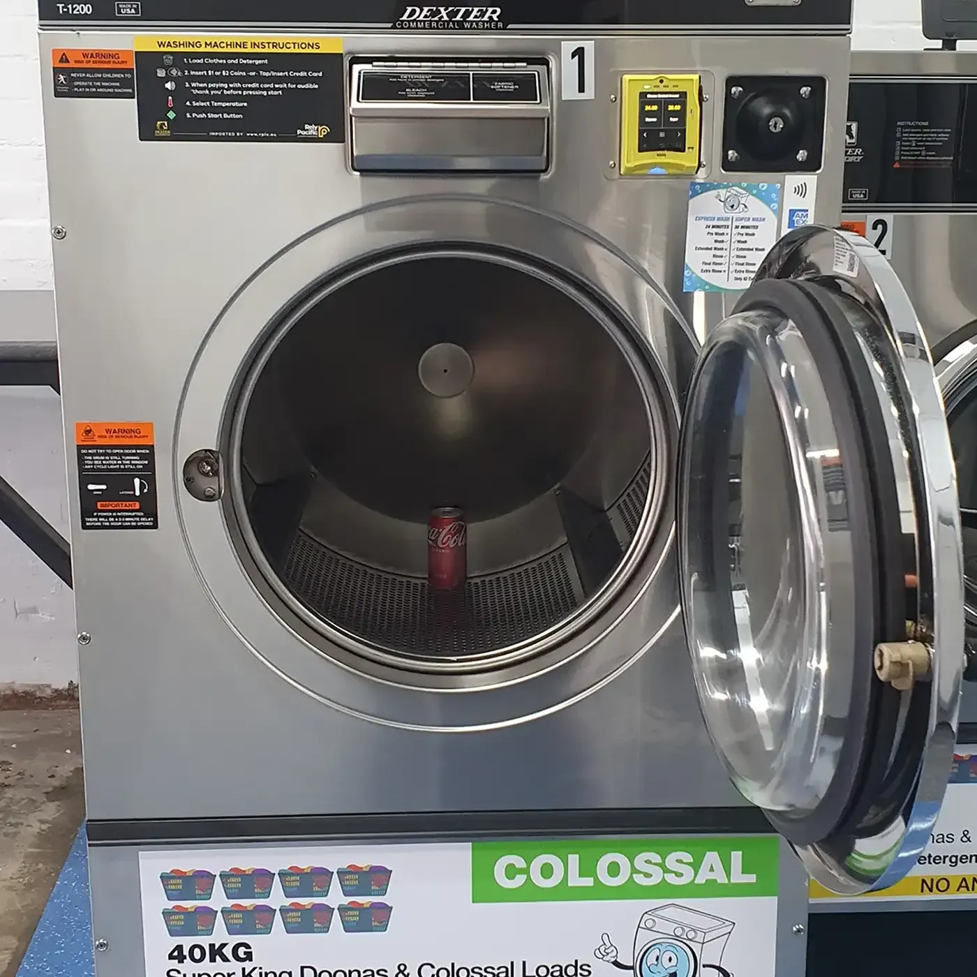 COLOSSAL washing machine at San Mateo Laundromat in Mildura