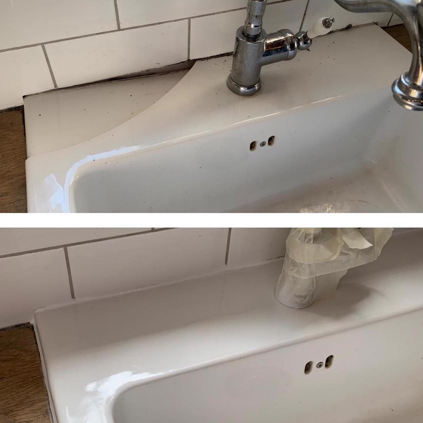 cast iron sink crack repair