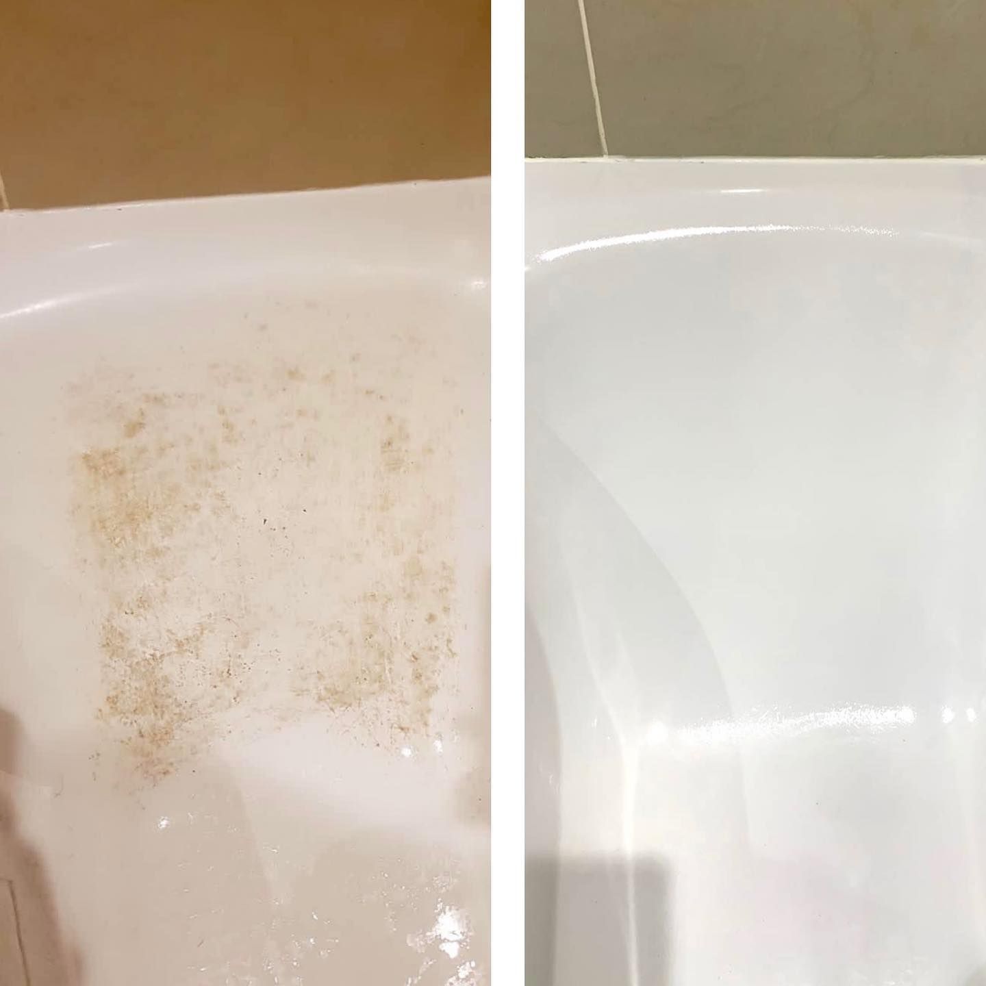 bath stain removed and repair