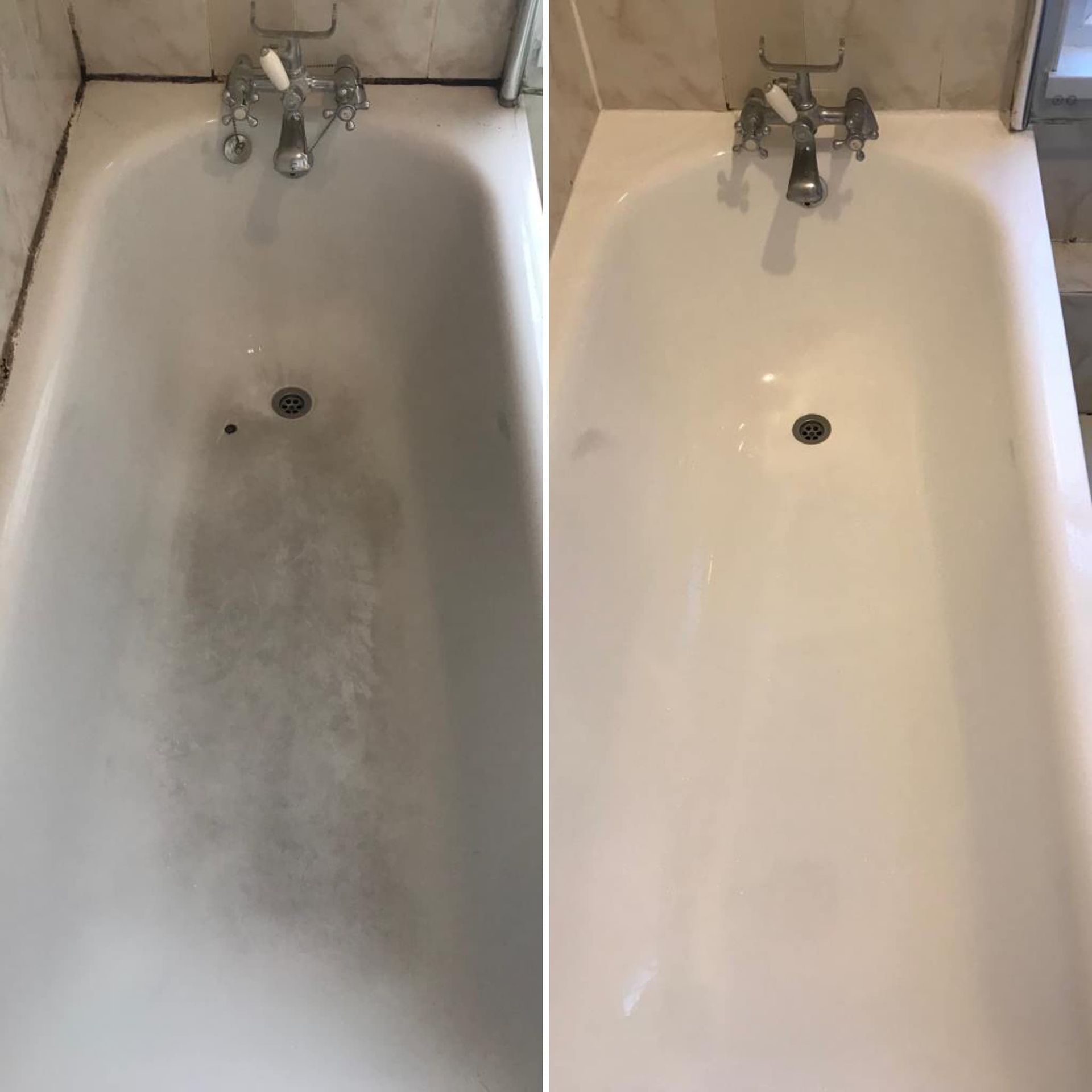 bath restoration and resurfaced