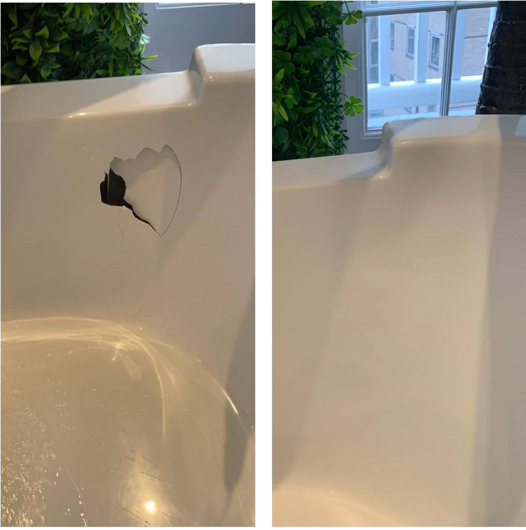 acrylic cracked bathtub repair
