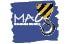 Ein blau-gelbes Logo mit dem Wort „Mag“ darauf.