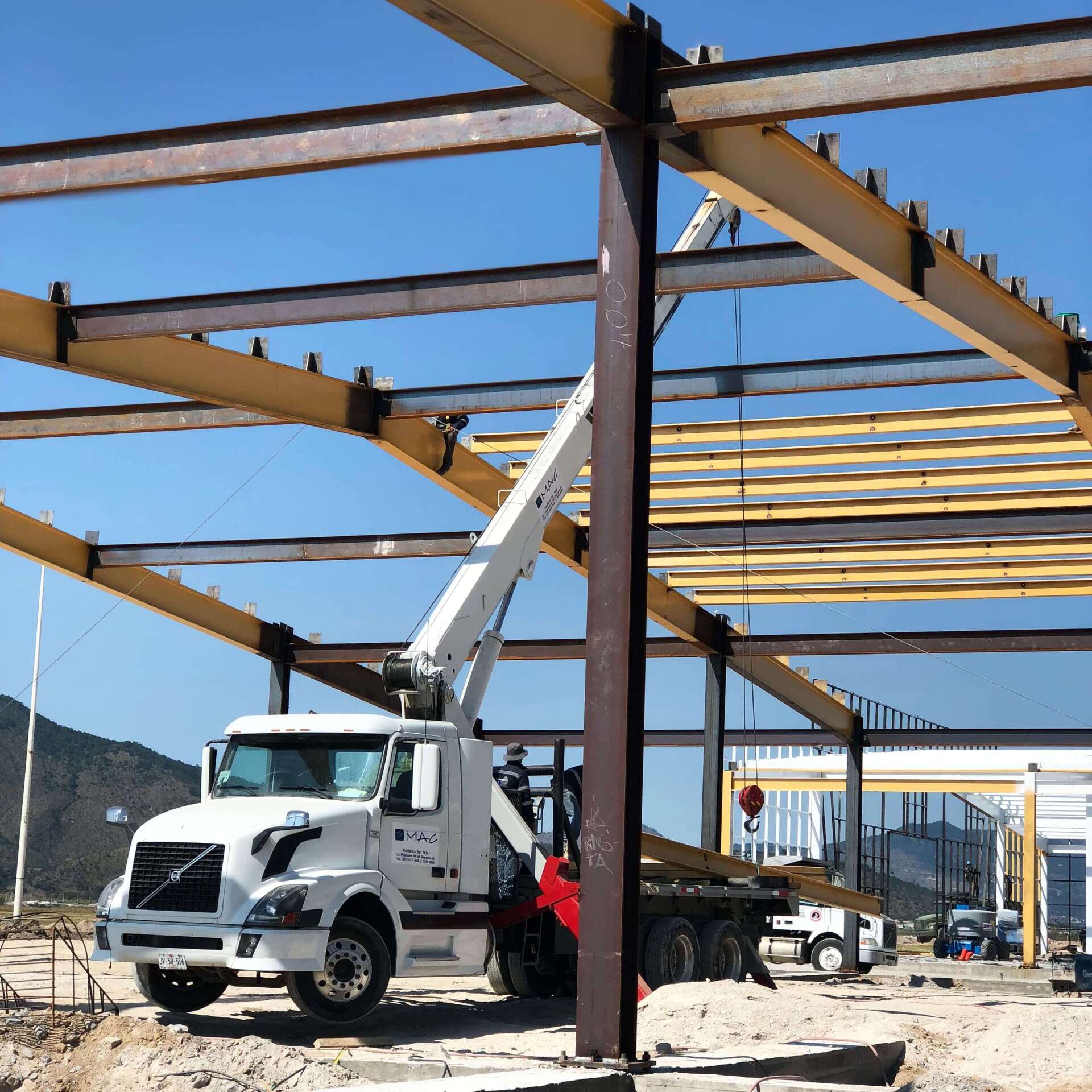Servicios de grúas industriales en la industria de construcción