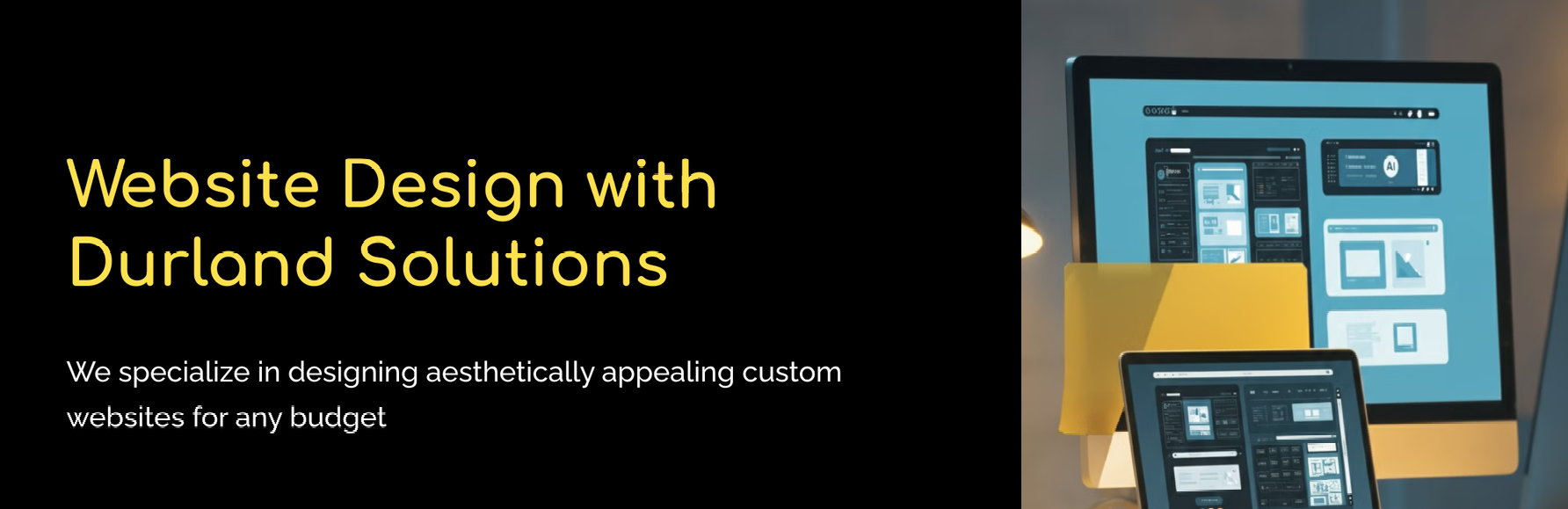 Website design with 