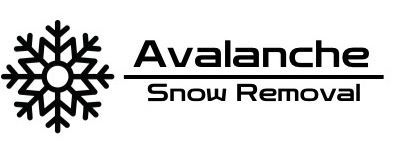 Avalanche Snow Removal logo with a black snowflake icon and text on a white background