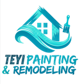 LocalSplash Painter logo with house and paint drips in blue, orange, and white