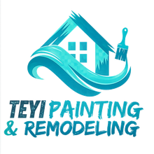 LocalSplash Painter logo with house and paint drips in blue, orange, and white