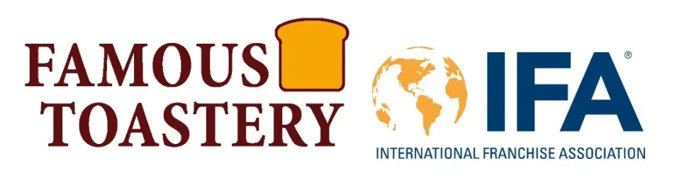A logo for famous toastery international franchise association