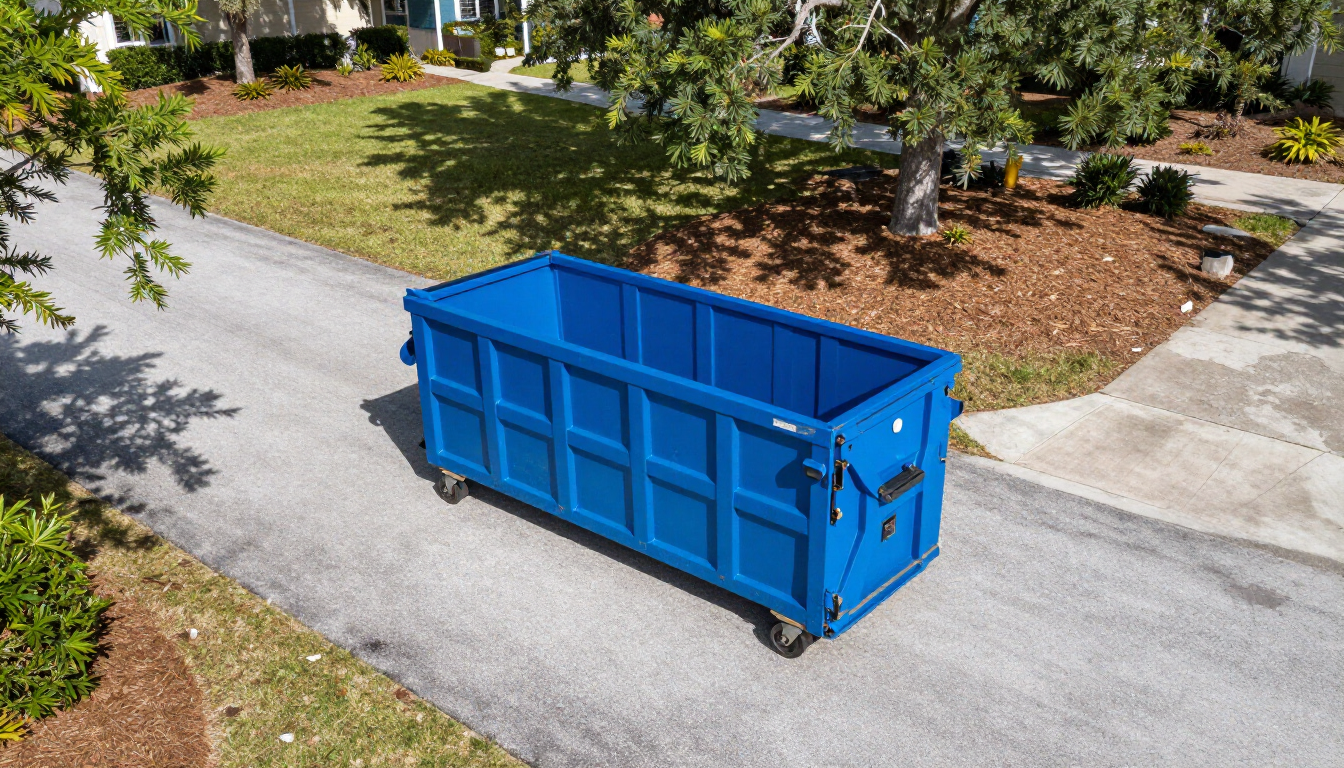 Professional dumpster delivery