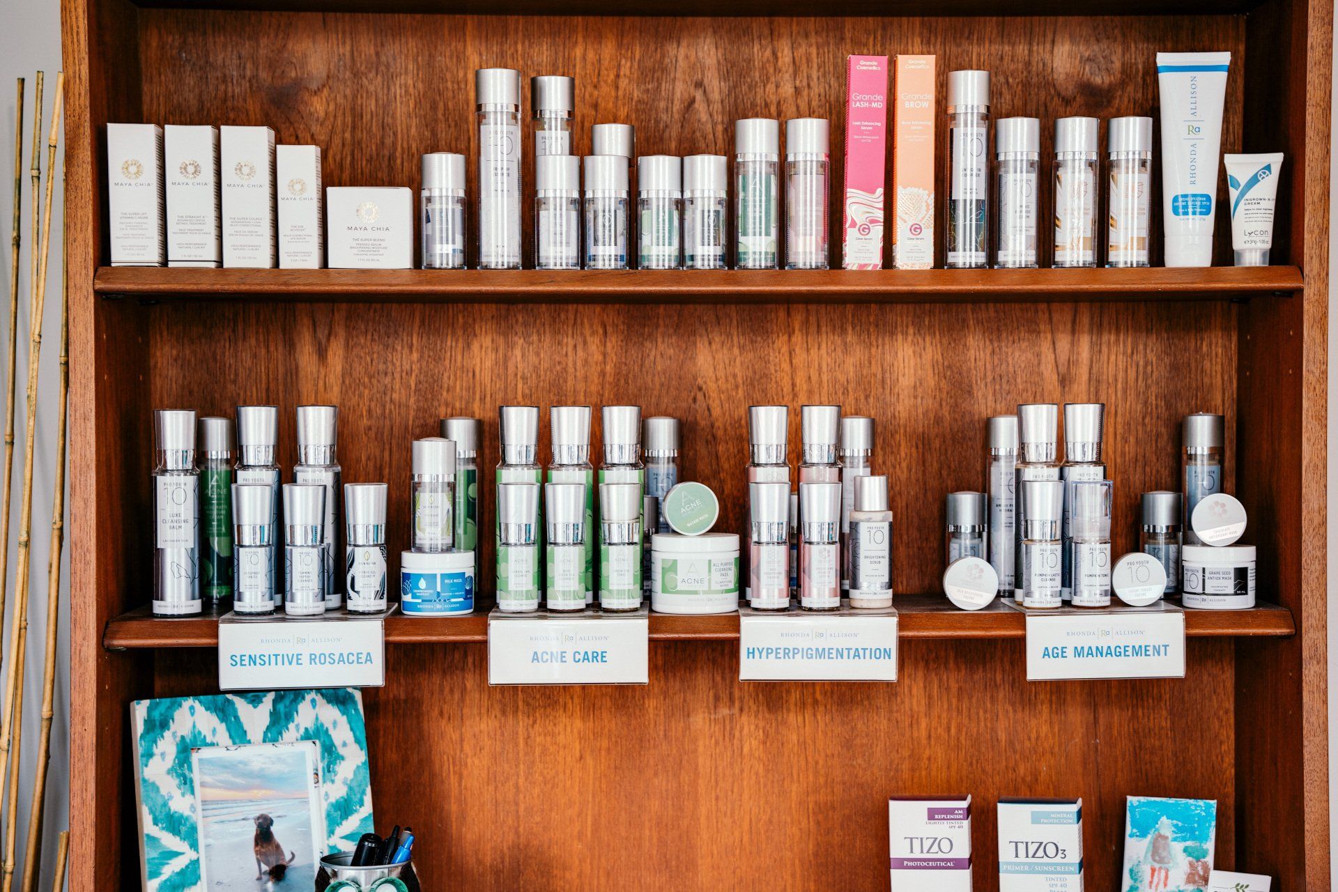Rhonda Allison products are used in all my facials here in Mount Pleasant and can be purchased at skinhelpstudio.com with free shipping over $100