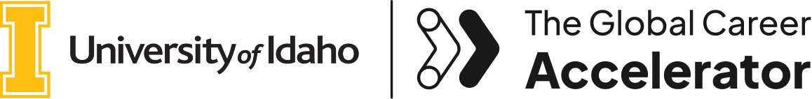 University of Idaho and The Global Career Accelerator logos