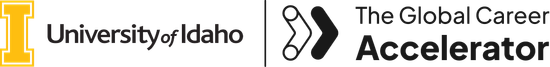 University of Idaho and The Global Career Accelerator logos
