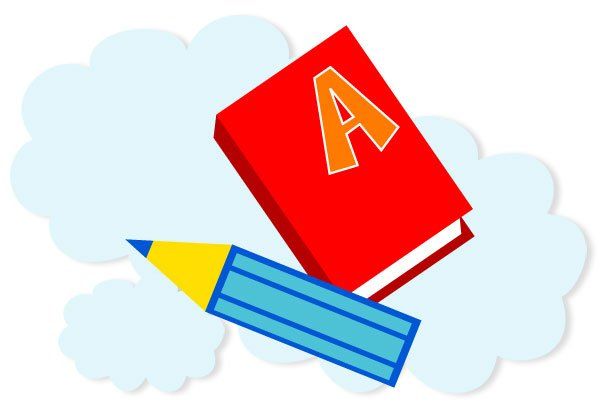 Book and pencil
