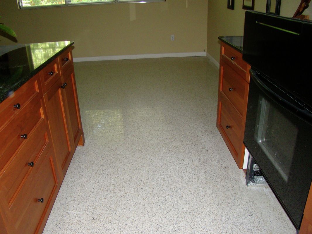 Kitchen with wood cabinets