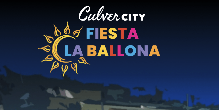 Culver City Fiesta La Ballona logo with a sun graphic.