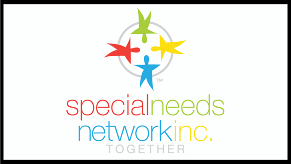 Logo: Colorful figures around a circle with text