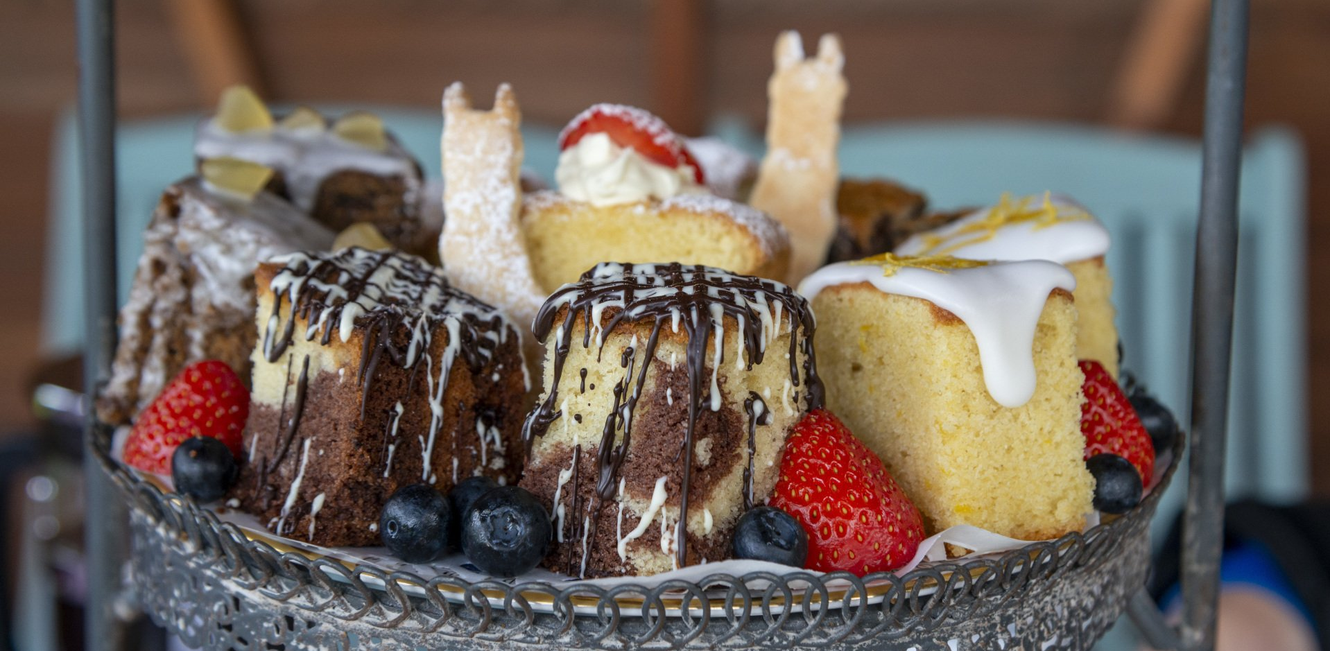 Cakes from an afternoon tea