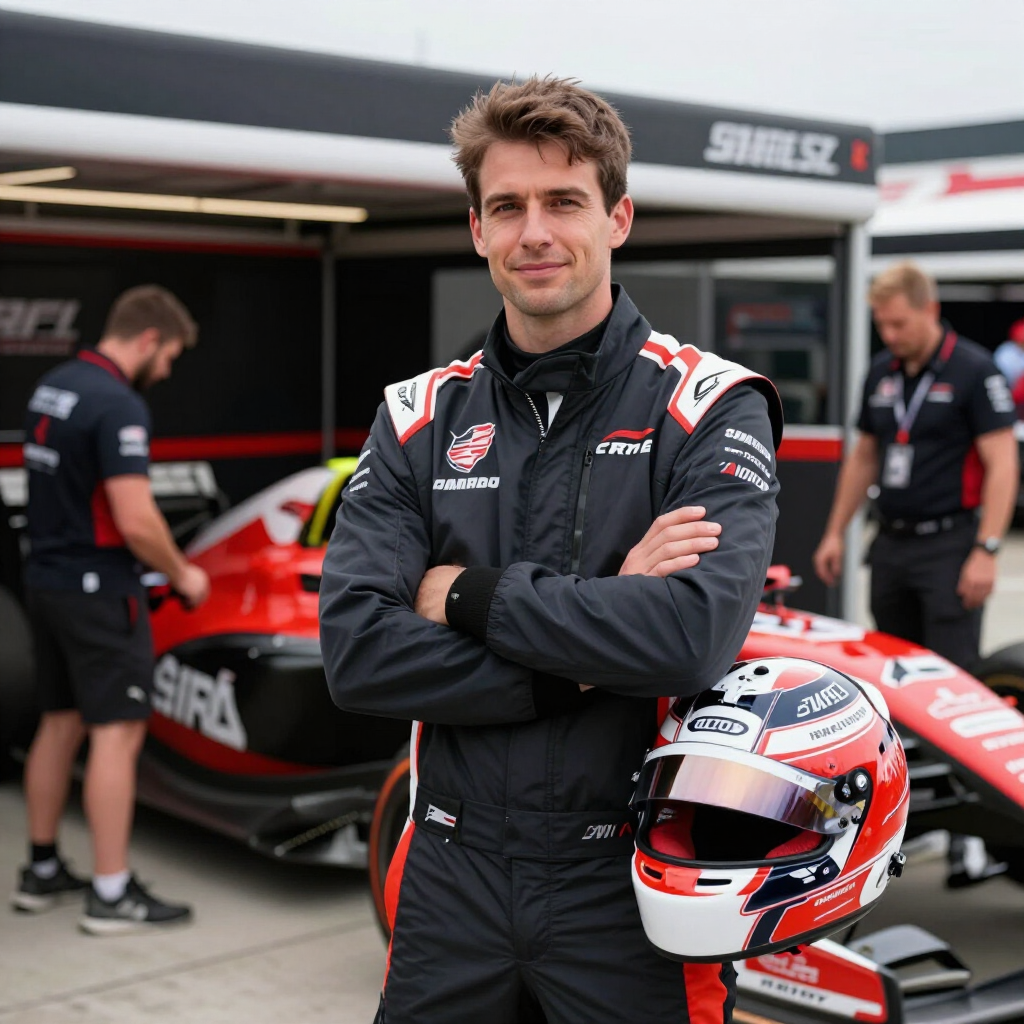 Sponsor representative in the paddock
