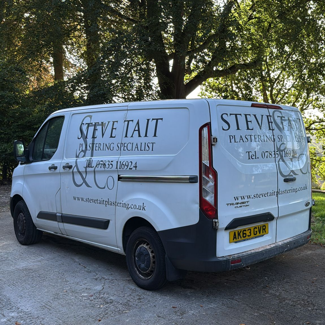 White van with
