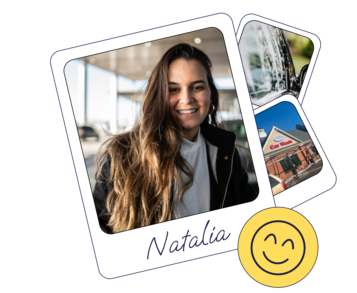 A picture of a woman with the name natalia on it