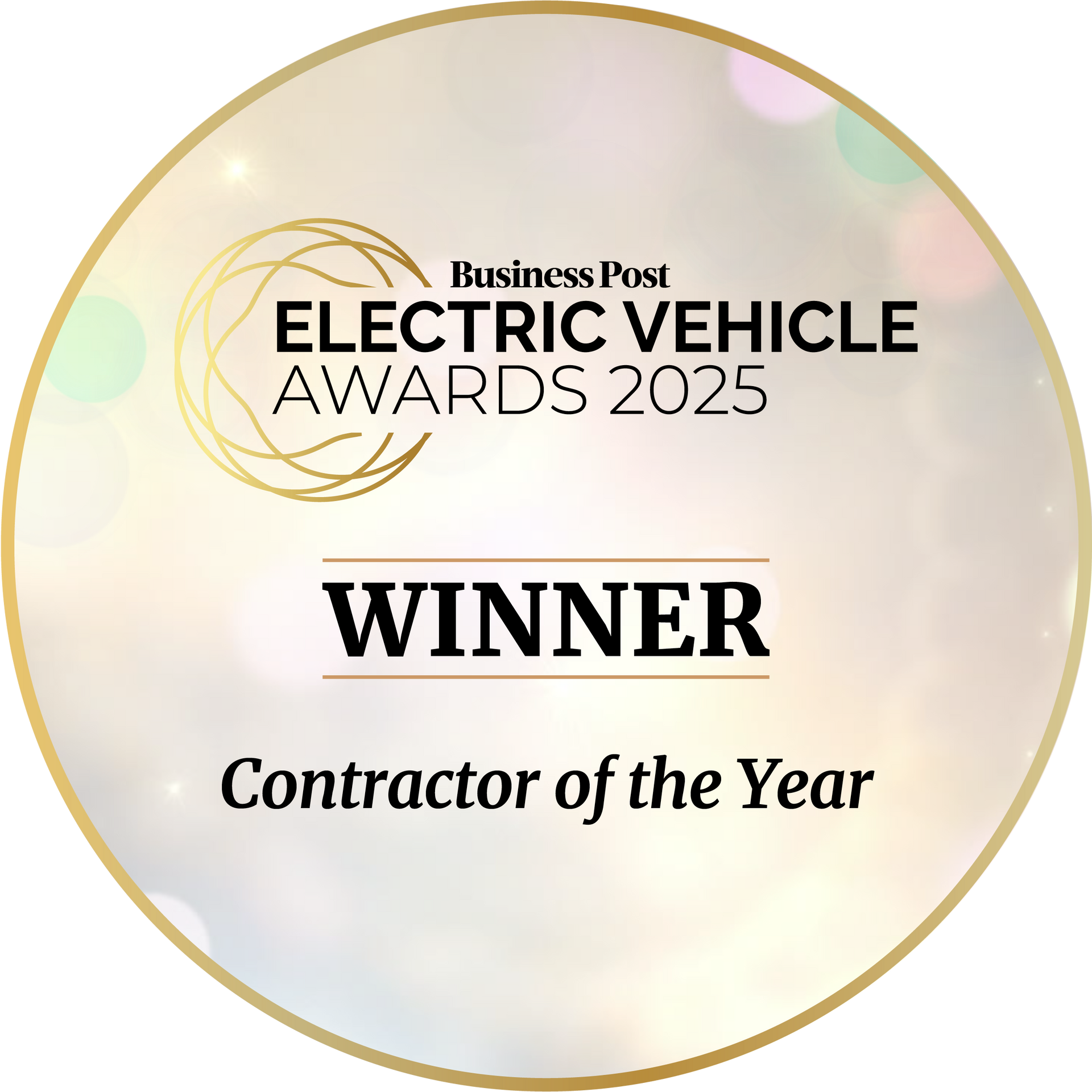 Winner of Business Post Electric Vehicle Awards Contractor of The Year 2025