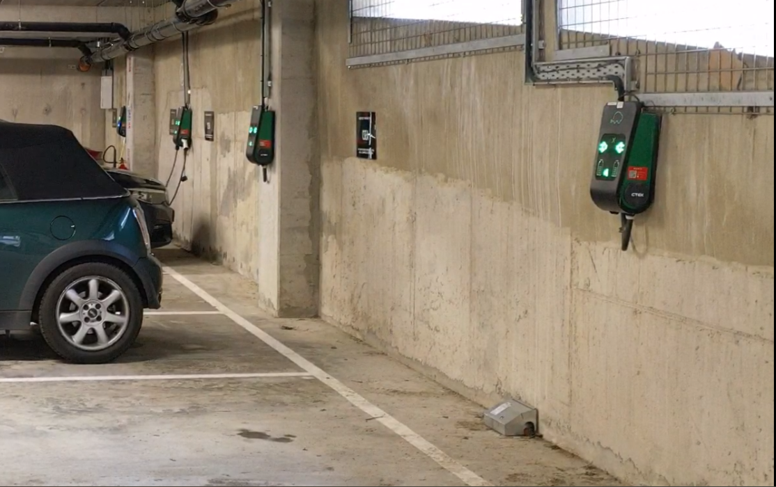 Commercial EV Electric Car Charger for Apartments in Dun Laoghaire