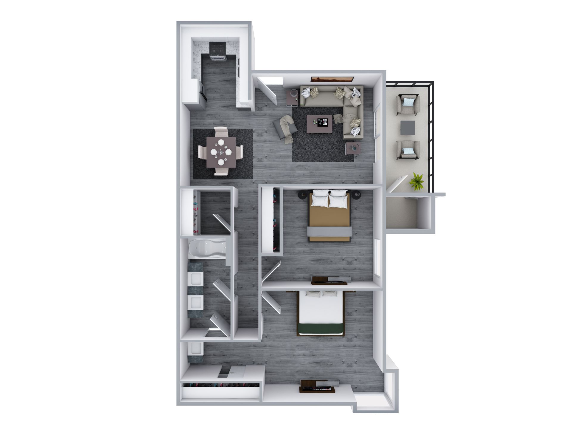 2 Bed | 1 Bath