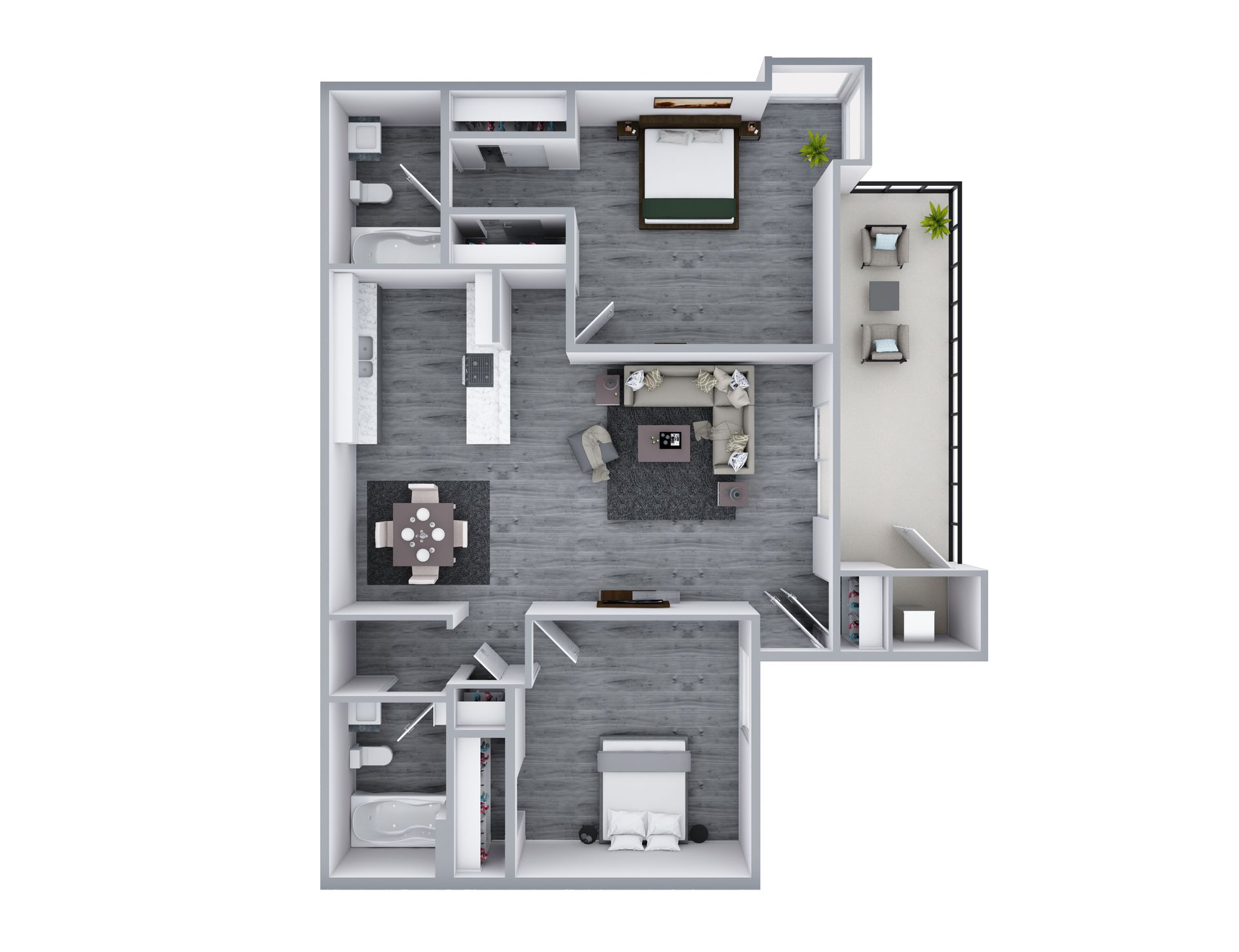 2 Bed | 2 Bath 2