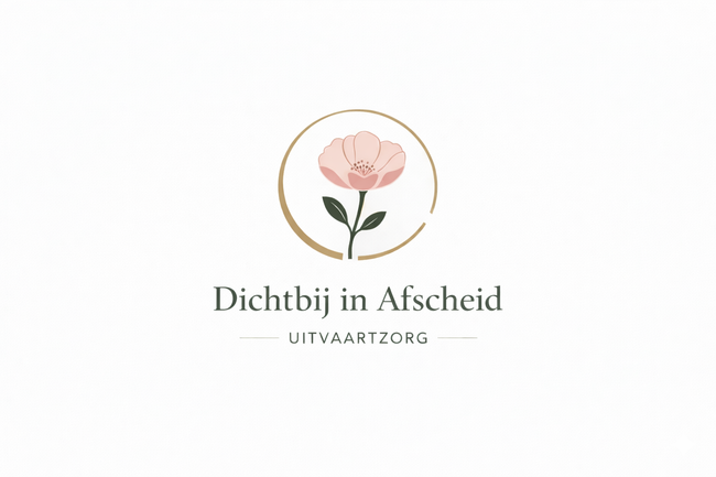 Logo: Pink flower in a gold circle, text
