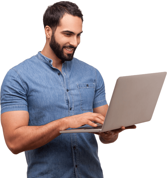 Young, male business worker