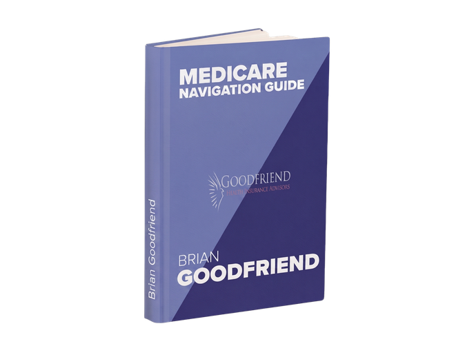A blue book titled medicare breakdown by brian goodfriend