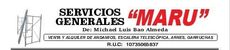 Logo de “Servicios Generales MARU”