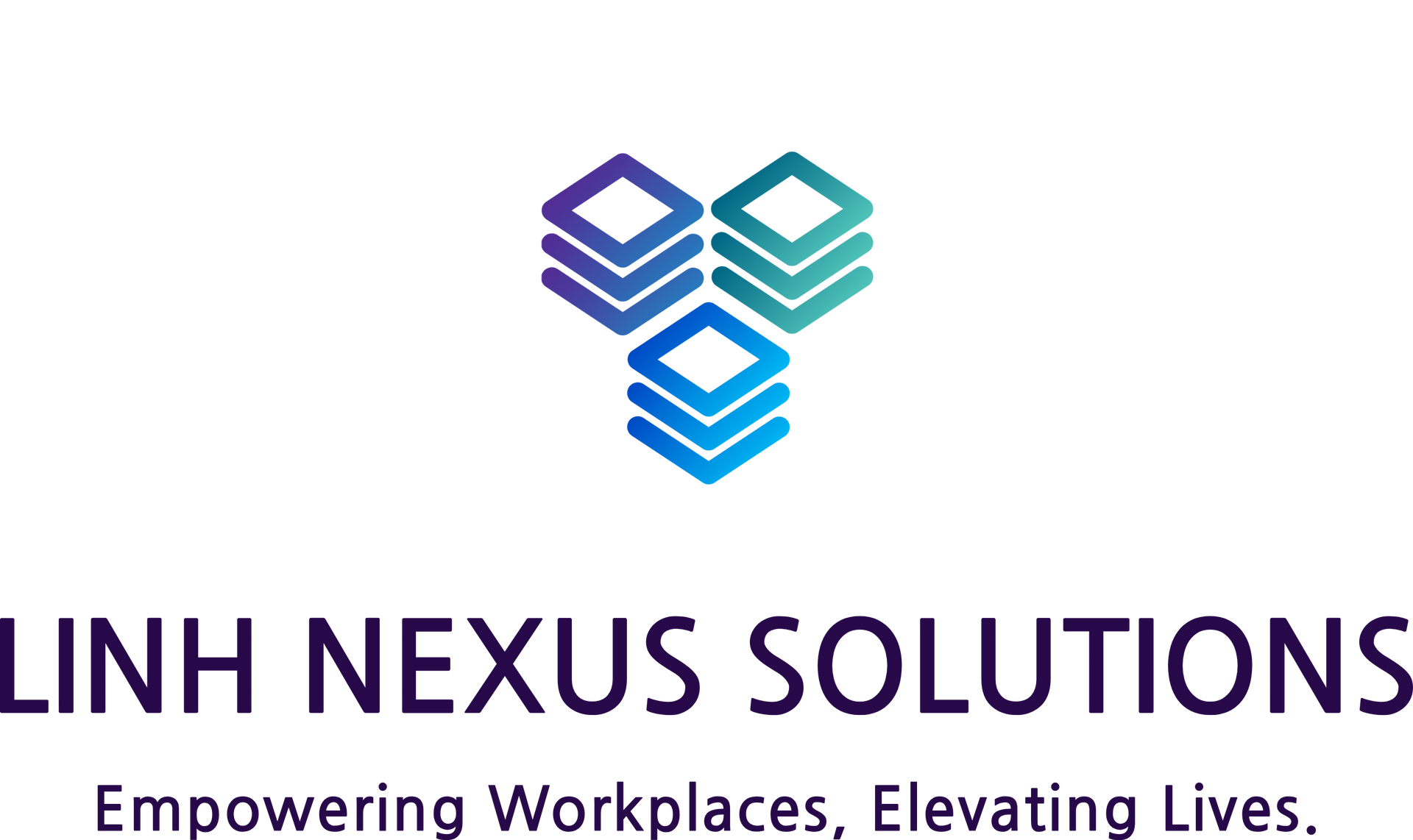 Linh Nexus Solutions logo with the tagline “Empowering Workplaces, Elevating Lives.”