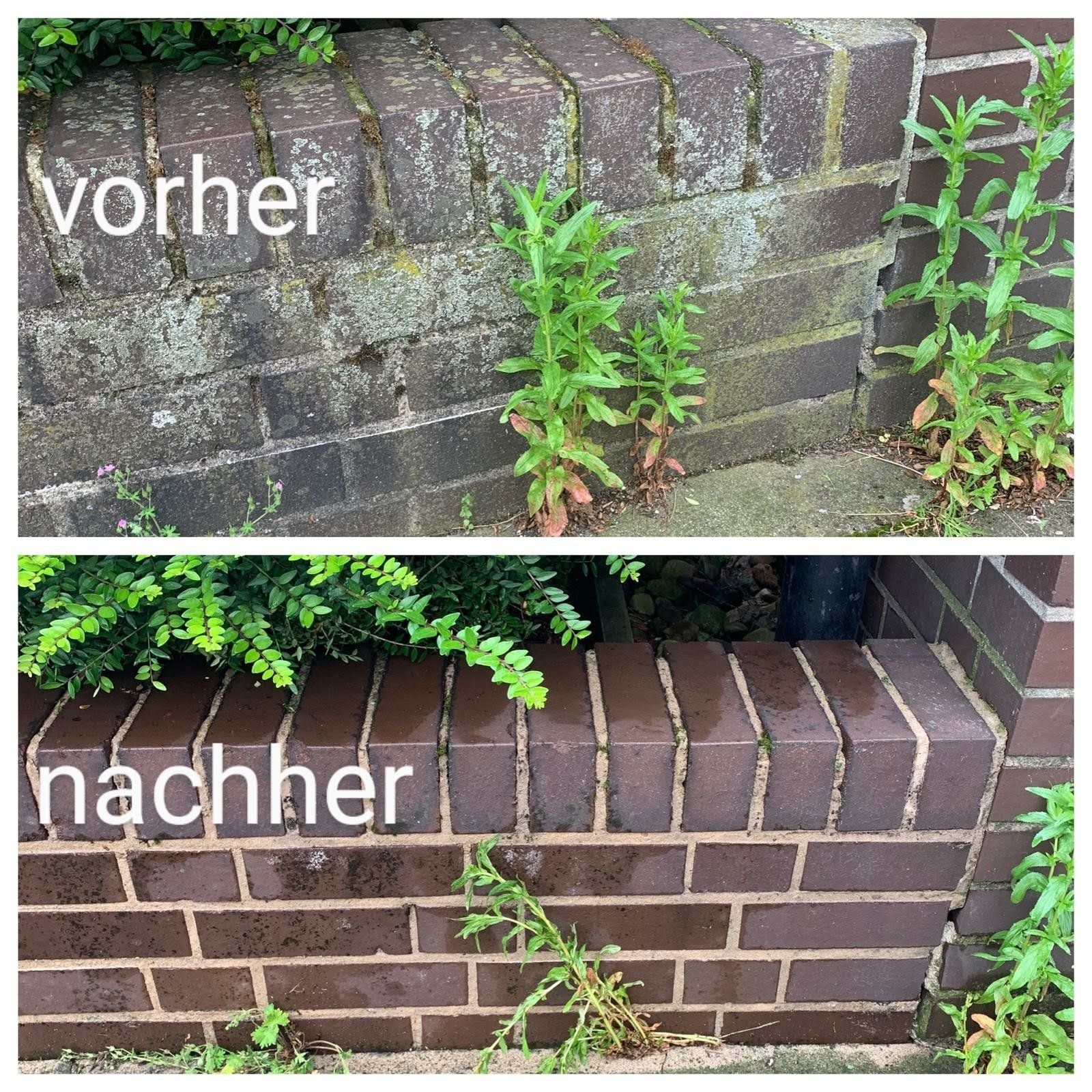 Mauer gereinigt