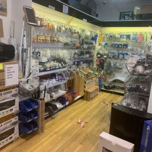 A store filled with lots of shelves and boxes.