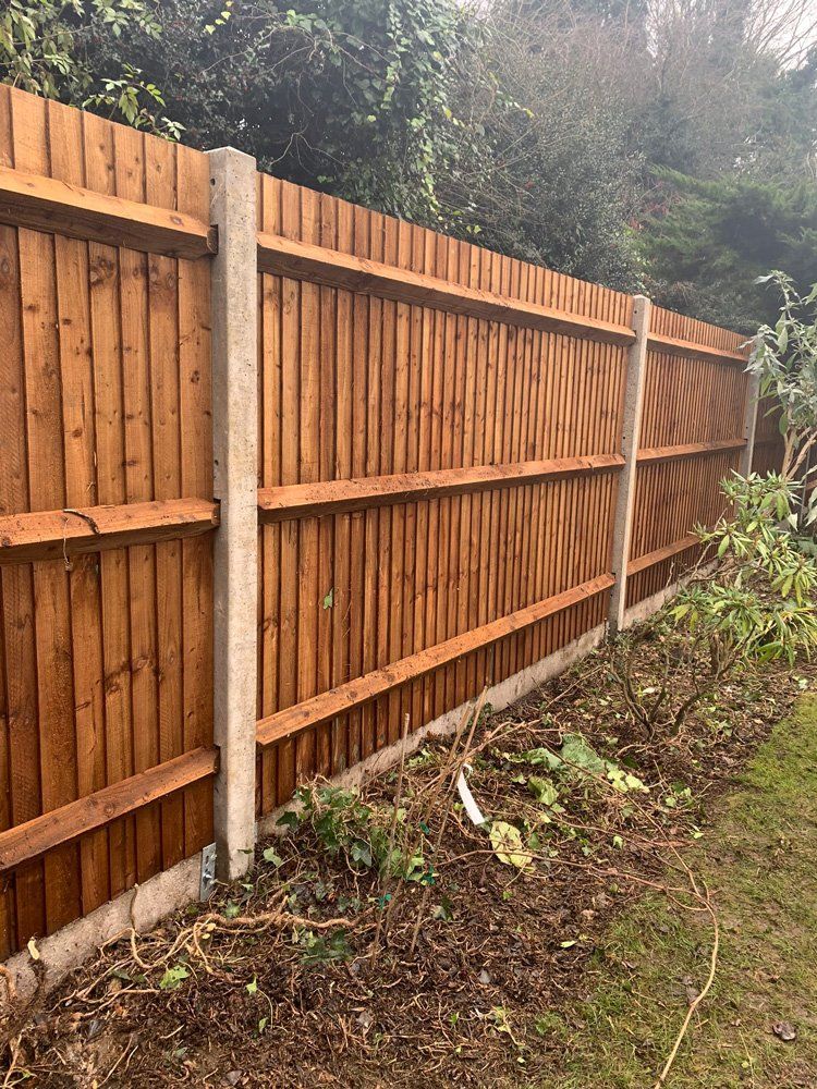 close up of fence pillars