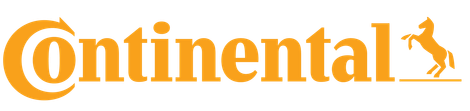 Continental logo in orange, with text
